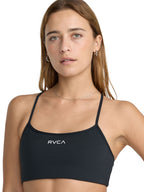 Womens VA Essential Logo Sports Bra - Black