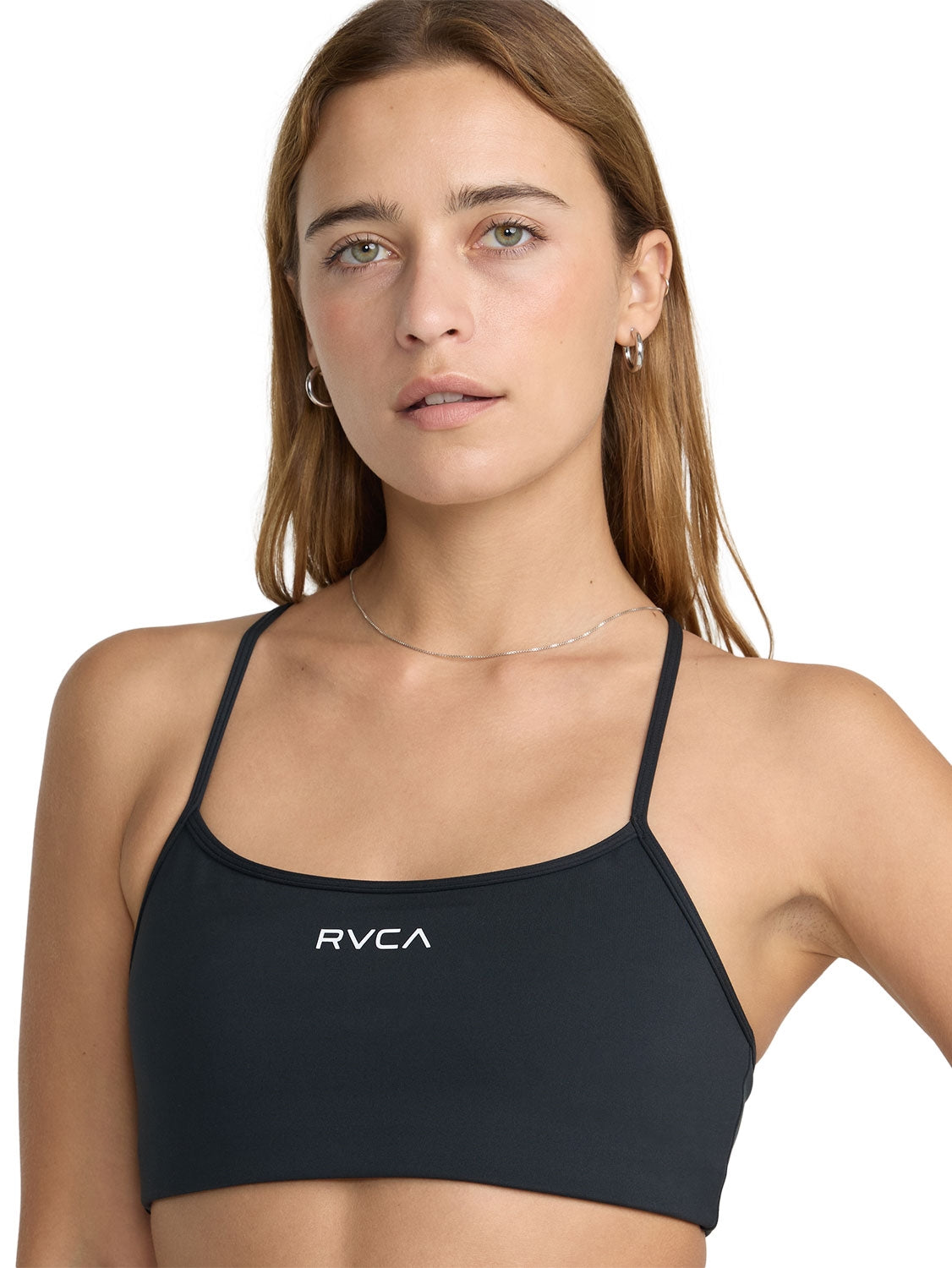 Womens VA Essential Logo Sports Bra - Black