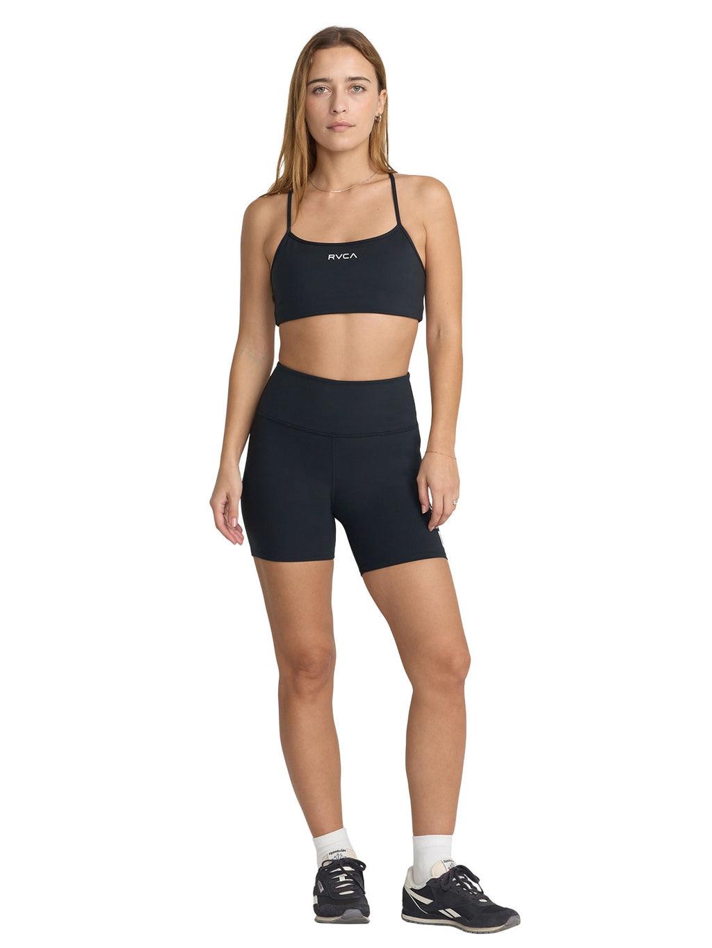 Womens VA Essential Logo Sports Bra - Black