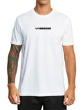 White short-sleeve t-shirt with a 'VA Sport' logo printed across the chest. Front View.