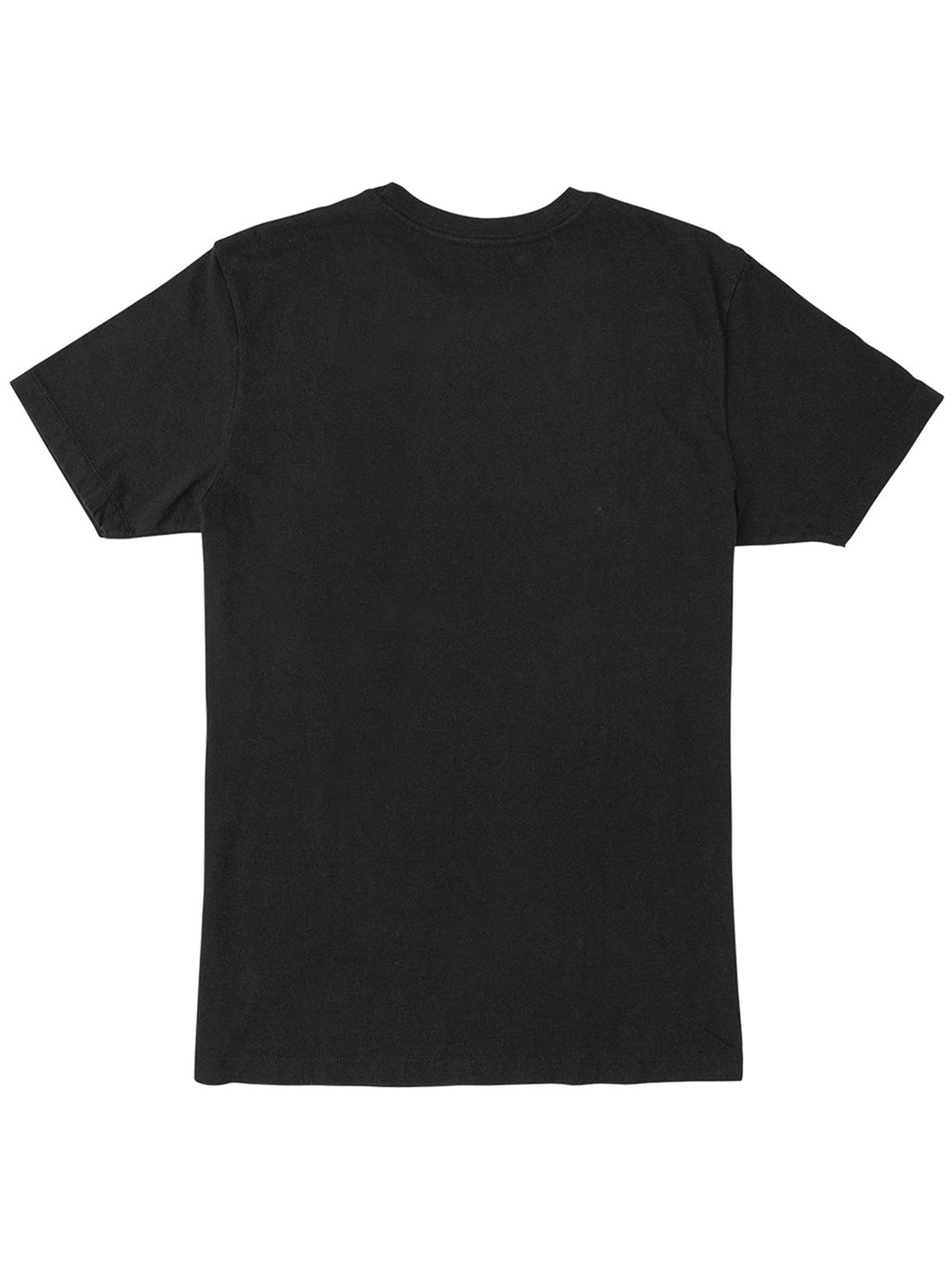 Black short-sleeve t-shirt with a 'BIG RVCA' logo printed across the chest. Back View.