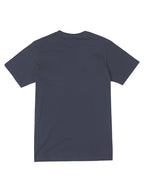Navy short-sleeve t-shirt with a 'BIG RVCA' logo printed across the chest. Back View.