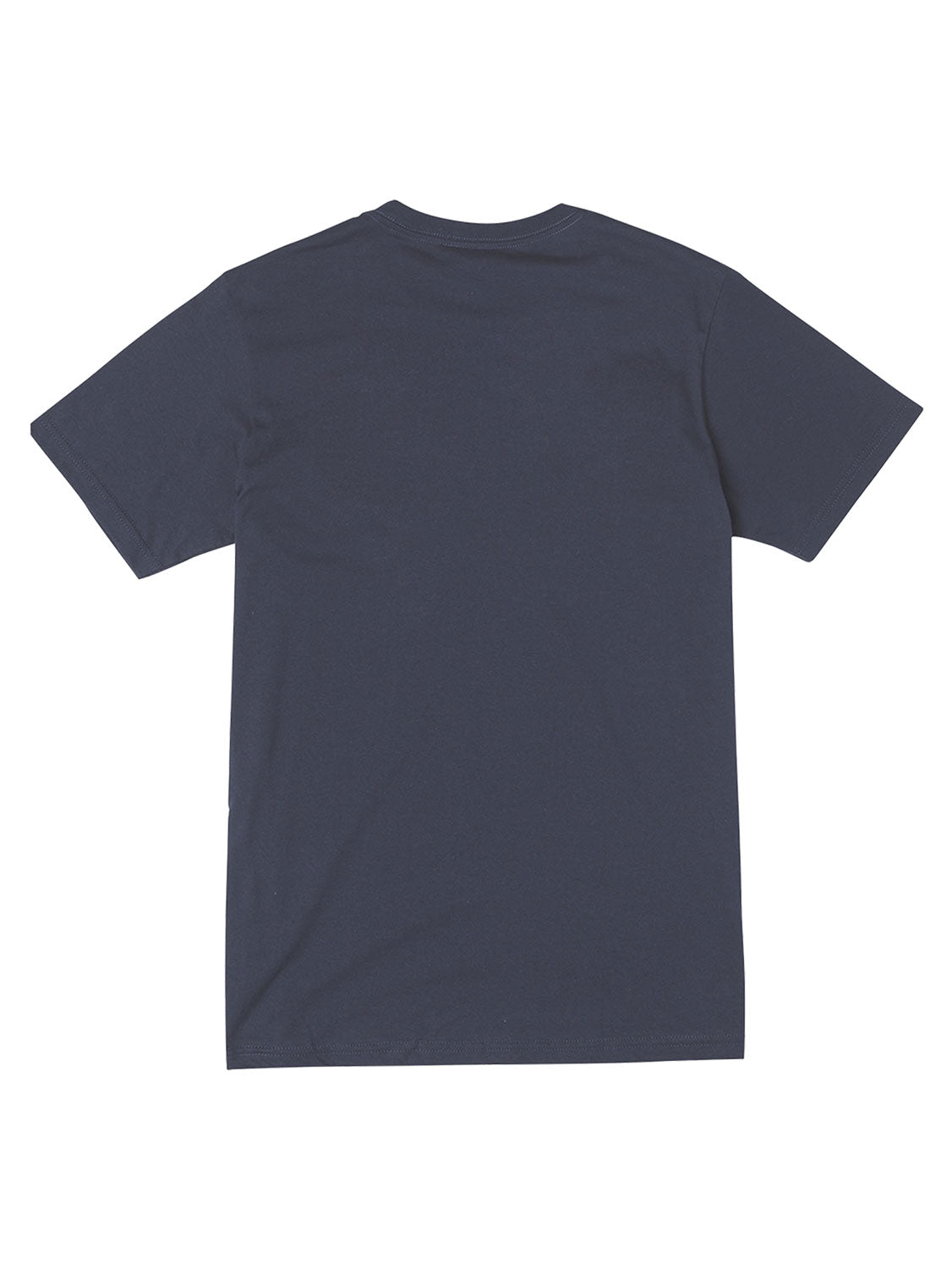Navy short-sleeve t-shirt with a 'BIG RVCA' logo printed across the chest. Back View.