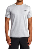 Grey athletic t-shirt with a 'VA' logo on the left chest. Front View